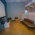 Podcast studio setup