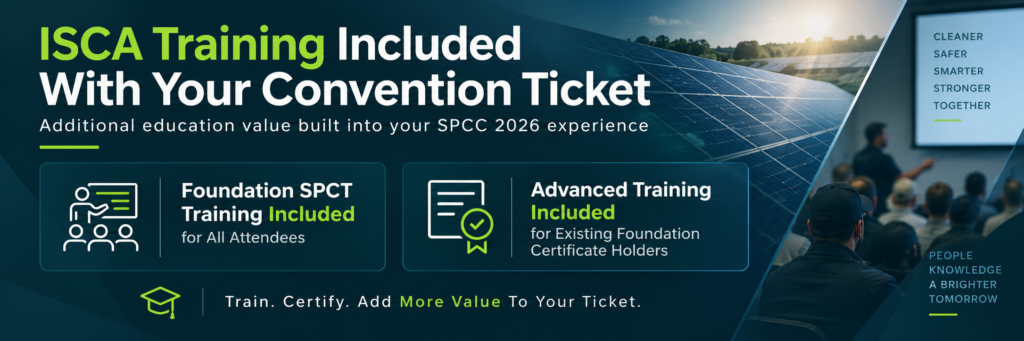 ISCA training included with 2026 Solar Panel Cleaning Convention ticket